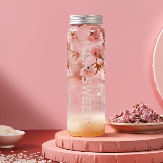 350ml 500ml Garrafas plásticas de chá de leite para suco Boba