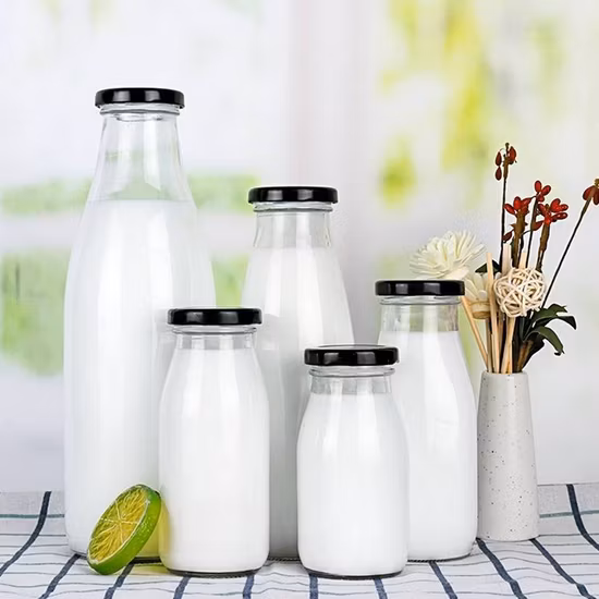 200ml 500ml Garrafa de suco redonda vazia por atacado para bebidas